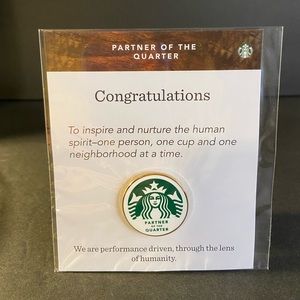 Starbucks Partner of the Quarter Enamel Pin